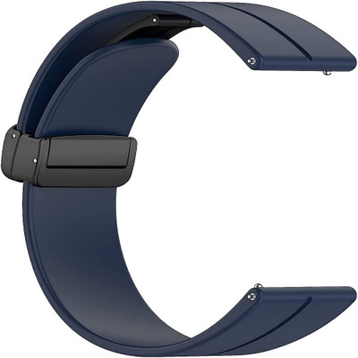 RUPELIK 22mm Silicon Magnetic Strap Suitable For All 22mm Watches Check (2nd) Image(ONLY FOR 22MM) Smart Watch Strap(Blue)