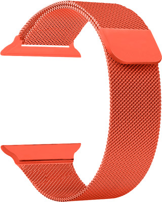 ACM Sliding Watch Strap Magnetic for Ubon Fitguru 5.0 Sw-71 Smartwatch Orange Smart Watch Strap(Orange)