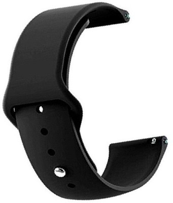 BLACK LOVIES 22 MM Soft Silicon Compatible With Ai BSW015 Smart Watch Strap(Black)