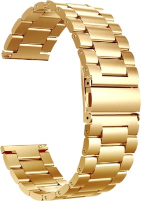 ACM Watch Strap Metal 20mm for Fire-Boltt Max Bsw010 (Belt Band Champagne Gold) Smart Watch Strap(Gold)