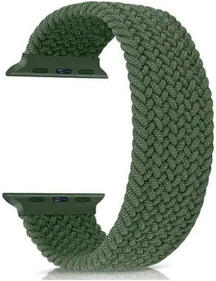 LIDDU raided 42/44mm Single Loop Strap For Apple Watch - Durable & Stretchable Band, Compatible With iWatch Series 5/4/3/2/1 Smart Watch Strap(Green)