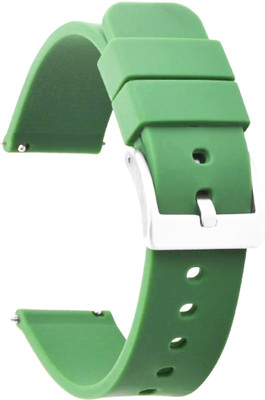 Zelfo Silicone Belt Compatible with Fireboltt Atom Smart Watch Smart Watch Strap(Clear, Green)