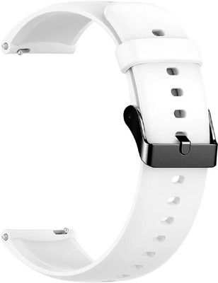 TRENDINGVIEW 20mm Strap for Smart Watches |Black Buckle | Easy Fit Adjustable Design Smart Watch Strap(Grey)