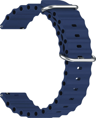 ACM Watch Strap Silicone Smart for Hammer Ace 4.0 Smartwatch Belt Band Dark Blue Smart Watch Strap(Blue)