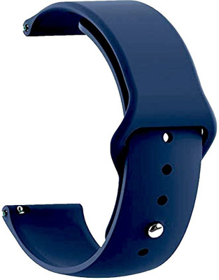 PUNAK 22MM Soft Silicon Smartwatch Band Strap Smart Watch Strap(Blue)