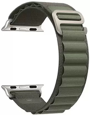 Melfo Nylon Loop Strap Compatible with Hammer Activ 2.0 Smart Watch Smart Watch Strap(Green)