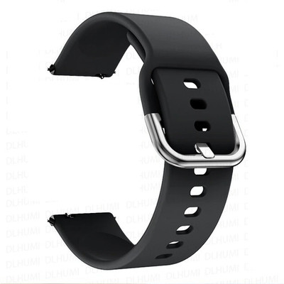 Melfo STR1-2599-Silicone Strap Compatible with Fireboltt Almighty Special Edition Smart Watch Strap(Black)