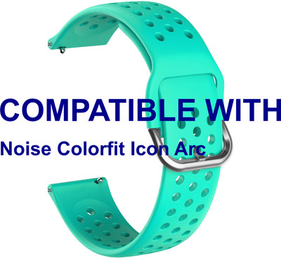 ACM WSM11B22TU3932 Watch Strap Dot Belt 22mm for Noise Colorfit Icon Arc Smartwatch Turquoise Smart Watch Strap(Blue)
