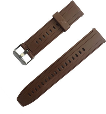 Melfo New-Flexible Silicon Strap Compatible with Noise Colorfit Pro 2 Oxy Smart Watch Strap(Brown)