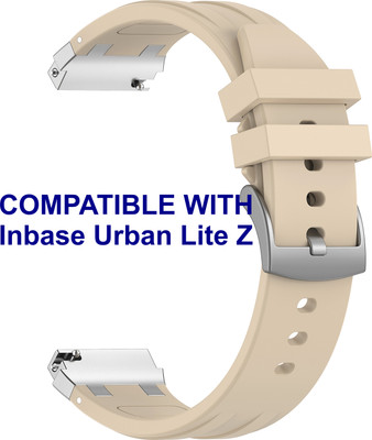 ACM WSM36X20ST2351 Watch Strap Metal Hook Silicone 20mm for Inbase Urban Lite Z Smartwatch Starlight Smart Watch Strap(White)