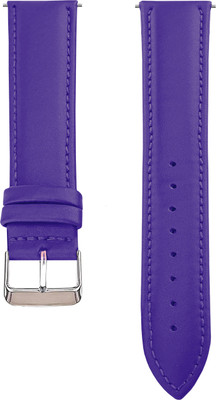 ACM Watch Strap Leather Belt for Crossbeats Orbit Infiniti 2.0 Smartwatch Purple Smart Watch Strap(Purple)