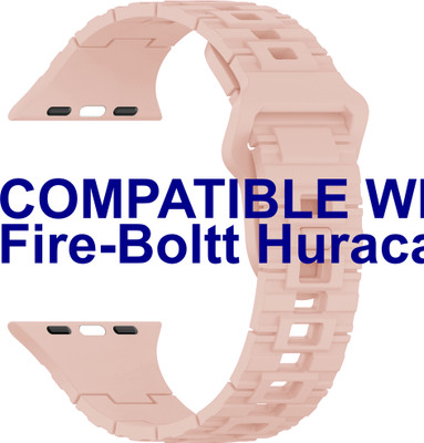 ACM Slide 44mm 49mm Strap Silicone Shiny Belt for Fire-Boltt Huracan Bsw198 Fbr002 Smart Watch Strap(Pink)