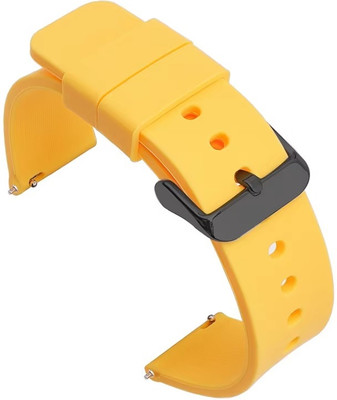 Colorcase Silicon Strap Belt Compatible With Evolves Nextfit Full Touch Smart Watch Smart Watch Strap(Yellow)