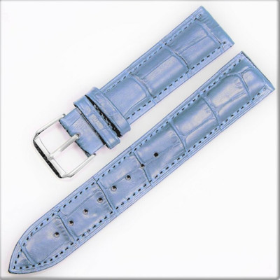 Melfo Textured Synthetic Leather Strap Compatible with Noise X-Fit 1 Smart Watch Strap(Blue)