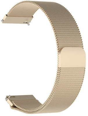 Melfo Mesh Strap Compatible with Boat Wave Edge Smart Watch Strap(Gold)