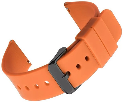 Zelfo Silicon Strap BeltCompatible With NoiseFit Active Smart Watch 22mm -26 Smart Watch Strap(Grey)