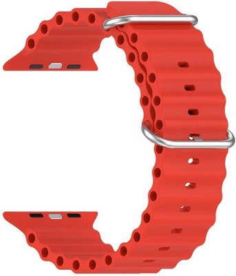 Slugabed Ocean Loop 38mm/40mm/41mm Band for Watch Series 8/7/6/5/4/3/2/1 SE Red Smart Watch Strap(Red)