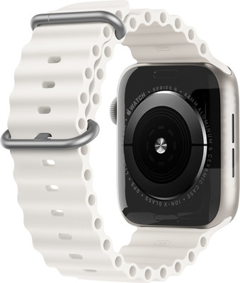 DailyObjects Plunge Apple Wrist Band (42/44/45/49mm) Smart Watch Strap(White)