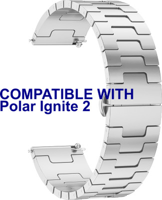 ACM Watch Strap Metal Steel for Polar Ignite 2 Smartwatch Silver Smart Watch Strap(Silver)