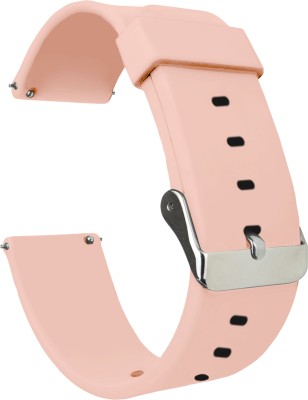 ACM Watch Strap Silicone for Maxima Max Pro Samurai Smartwatch Belt Band Creame Pink Smart Watch Strap(Pink)