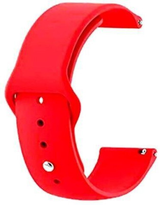 BLACK LOVIES 20 MM Soft Silicon Smartwatch Strap Compatible With BO_ AT Wave pro. Smart Watch Strap(Red)