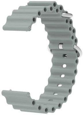 AOnes Ocean Silicone Watch Bands for Helix Metalfit 3.0 Smart Watch Strap(Grey)