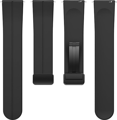 ACM Watch Strap Magnetic Clasp for Fire-Boltt Apollo 2 Bsw147 Smartwatch Black Smart Watch Strap(Black)