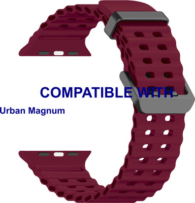 ACM WSM40B40PU1696 Sliding 44mm 49mm Watch Strap Silicone Sports for Urban Magnum Smartwatch Purple Smart Watch Strap(Purple)
