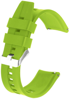 Zelfo Silicone Strap Compatible with Pebble Vama Smart Watch Smart Watch Strap(White, Green)