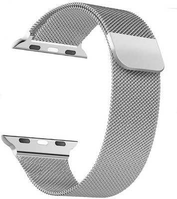 PUNAK Smart watch strap belt compatible with FIREBOLT GLADIATOR PLUS only Smart Watch Strap(Silver)