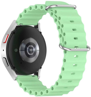 THE MOBILE POINT Ocean Silicone Watch Bands for Universal 20MM Size Replacement Smart Watch Strap(Green)
