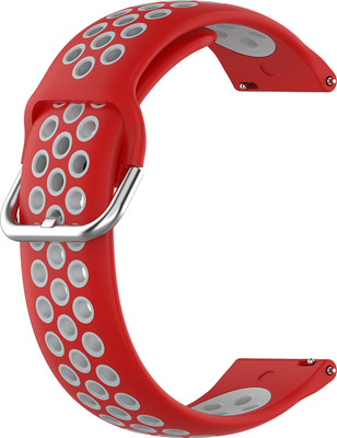 ACM Watch Strap Belt for Molife Sense 510 Smartwatch Band Red & White Smart Watch Strap(Mullti Color)