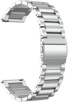 Melfo SS Strap Compatible with Boat Wave Arcade Smart Watch Strap(Silver)