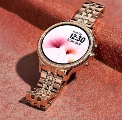 METASTAR del Fitness Health Music Smartwatch: The Next Generation of women Smartwatch(Rose Gold, Pink Strap, FREE)