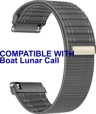 ACM WSM39A22GY3324 Watch Strap Nylon Soft 22mm for Boat Lunar Call Smartwatch Grey M39 Smart Watch Strap(Grey)