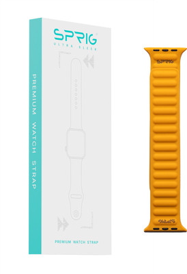 Sprig Magnetic Liquid Silicone Strap for iWatch Series 5 (Small 40MM) Smart Watch Strap(Orange)