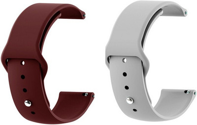 valente Premium Silicone 20 mm Band Strap Compatible Smart Watch Strap(Mullti Color)