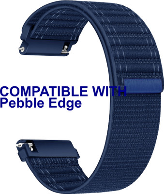 ACM Watch Strap Nylon Soft for Pebble Edge Smartwatch Blue Smart Watch Strap(Blue)