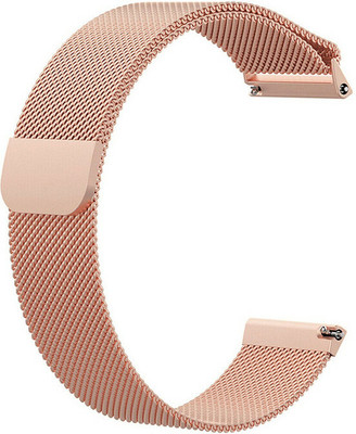 Melfo Mesh Strap Compatible with Ptron Force X12N Smart Watch Strap(Pink)