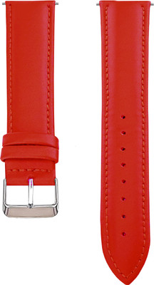 ACM WSM14B20RD3908 Watch Strap Leather Belt 20mm for Amazfit Active 2 Round 2r Smartwatch Red Smart Watch Strap(Red)