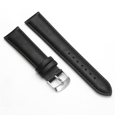 Melfo Synthetic Leather Strap Compatible with NoiseFit Buzz Smart Watch Strap(Black)