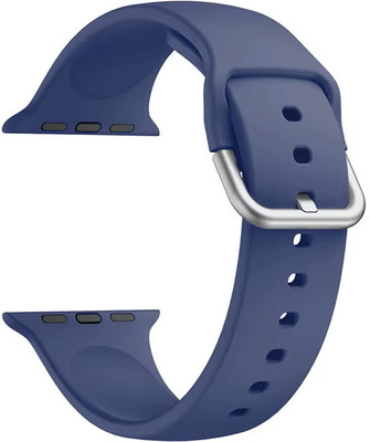 AOnes Silicone Watch Strap with Metal Buckle for Hammer Pulse Ace Pro Smart Watch Strap(Blue)