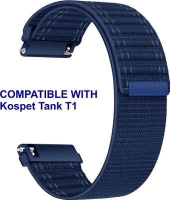 ACM WSM39A22BL3014 Watch Strap Nylon Soft 22mm for Kospet Tank T1 Smartwatch Belt Blue Smart Watch Strap(Blue)