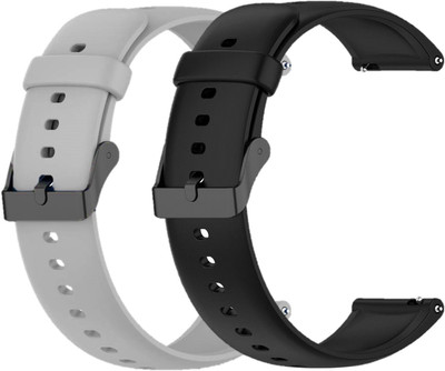 TECHWIND 22MM Classic Silicon Watch Strap (CHECK MODEL LIST) Combo Pack of 2 Watch Belt Smart Watch Strap(Mullti Color)