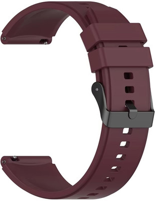 Colorcase Silicon Strap Compatible with Hammer Pulse 2.0 Smart Watch Smart Watch Strap(Red, Brown)