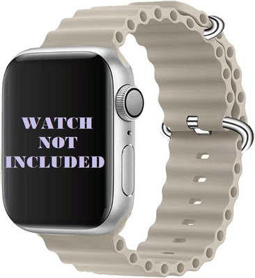 Spinzzy Flexible and Fashionable Silicon Bands for iWatch 41/40/38mm Smart Watch Strap(Grey)