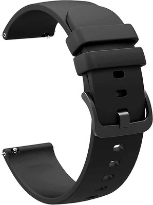 Chalo Kharido 22mm Soft Strap (Compatible Watch List In Photo & Description) Only For 22 mm Smart Watch Strap(Black)