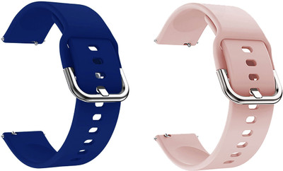 BLACK LOVIES 20 mm Smart Watch Strap Compatible for D I Z O Watch 2 / D I Z O Watch S Smart Watch Strap(Blue, Pink)