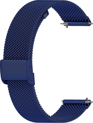 ACM Watch Strap Adjustable Metal for Maxima Max Pro X5 Smartwatch Belt Blue Smart Watch Strap(Blue)