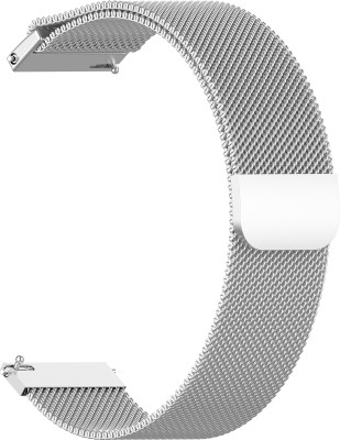 Melfo Magnetic Chain Compatible with Gionee Stylfit Gsw5 pro Smart Watch Strap(Silver)